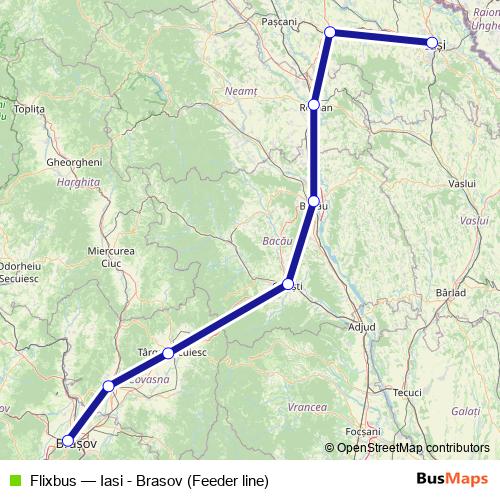 Flixbus bus Line Map