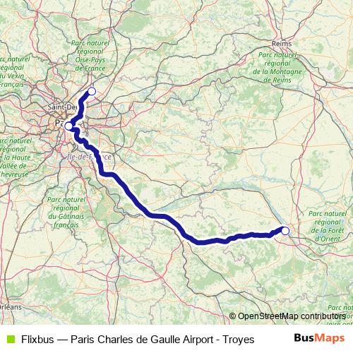 Flixbus bus Line Map