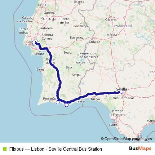 Flixbus bus Line Map