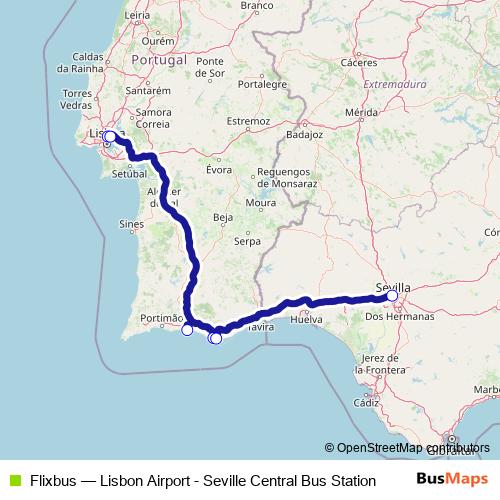 Flixbus bus Line Map