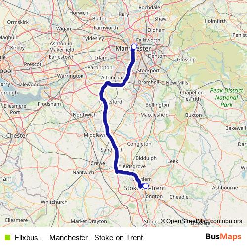 Flixbus bus Line Map