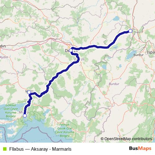 Flixbus bus Line Map