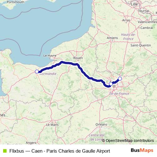Flixbus bus Line Map
