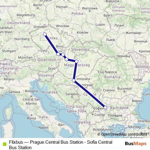 Flixbus bus Line Map