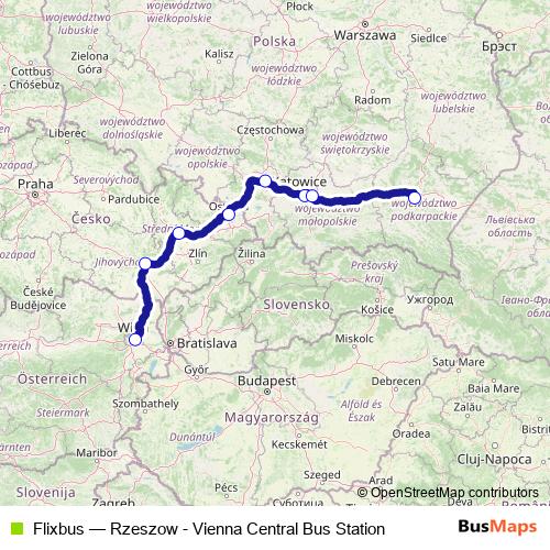 Flixbus bus Line Map