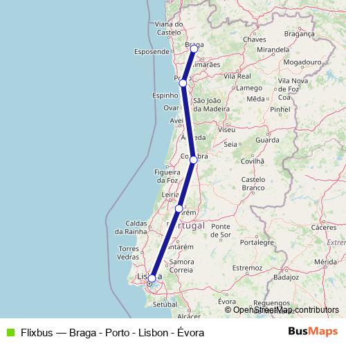 Flixbus bus Line Map