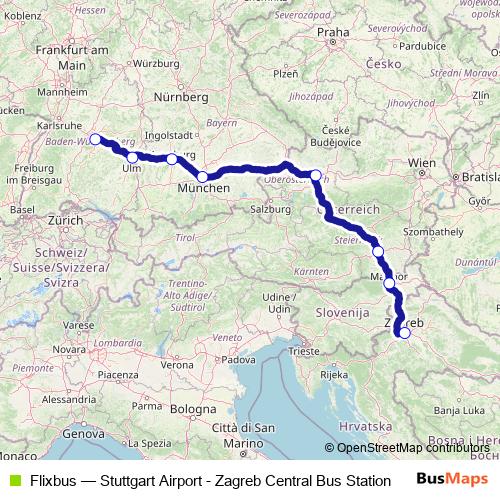 Flixbus bus Line Map