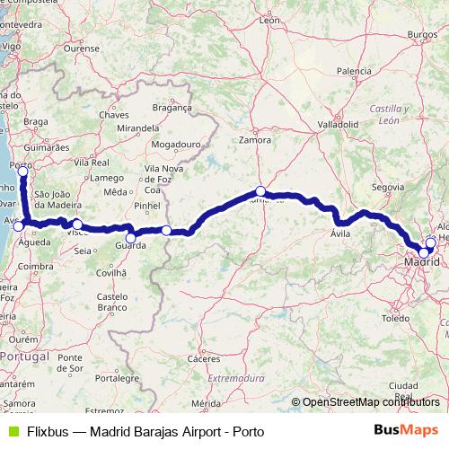 Flixbus bus Line Map