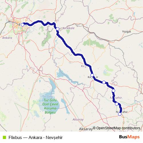 Flixbus bus Line Map