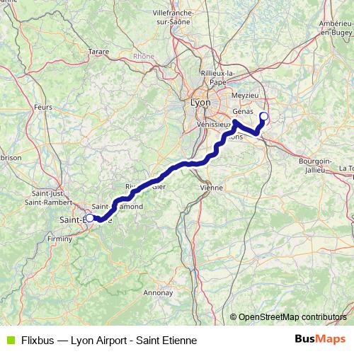 Flixbus bus Line Map