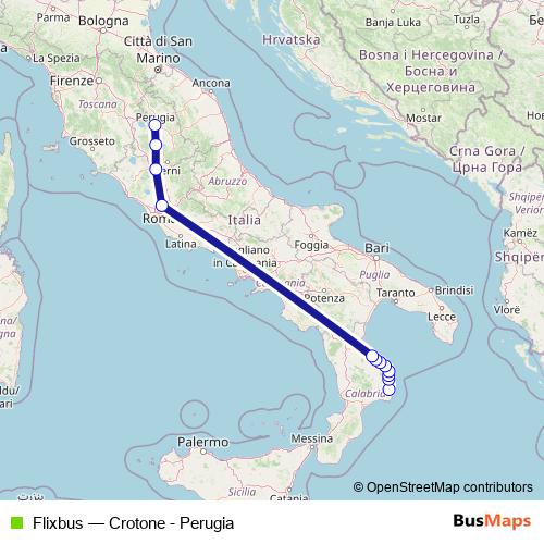 Flixbus bus Line Map