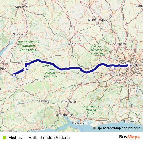 Flixbus bus Line Map