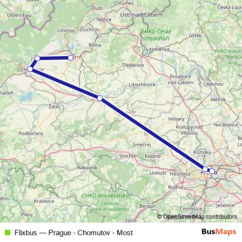 Flixbus bus Line Map