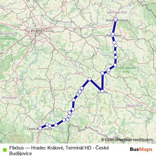 Flixbus bus Line Map