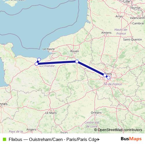 Flixbus bus Line Map