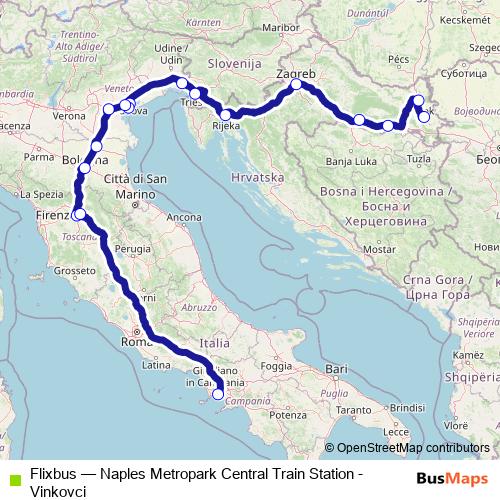 Flixbus bus Line Map