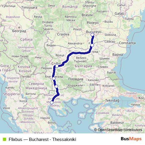 Flixbus bus Line Map