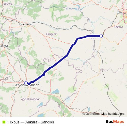 Flixbus bus Line Map