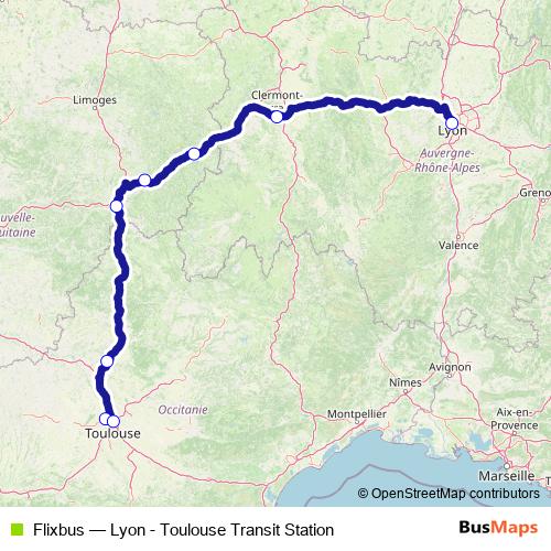 Flixbus bus Line Map