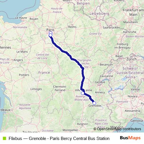Flixbus bus Line Map