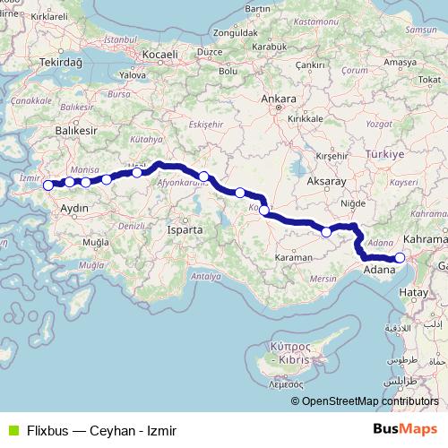 Flixbus bus Line Map