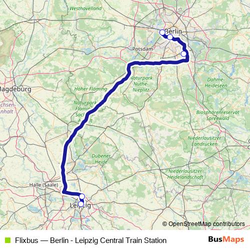 Flixbus bus Line Map