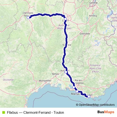 Flixbus bus Line Map
