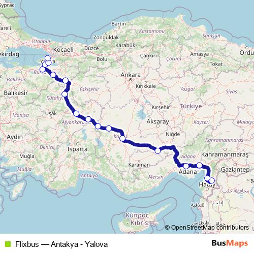 Flixbus bus Line Map