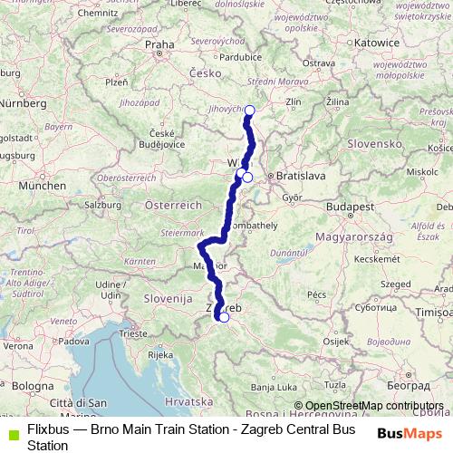 Flixbus bus Line Map