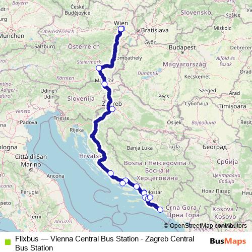 Flixbus bus Line Map