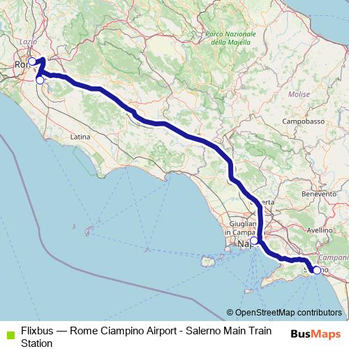 Flixbus bus Line Map
