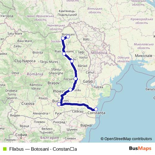 Flixbus bus Line Map