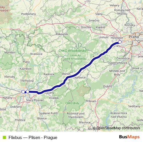 Flixbus bus Line Map