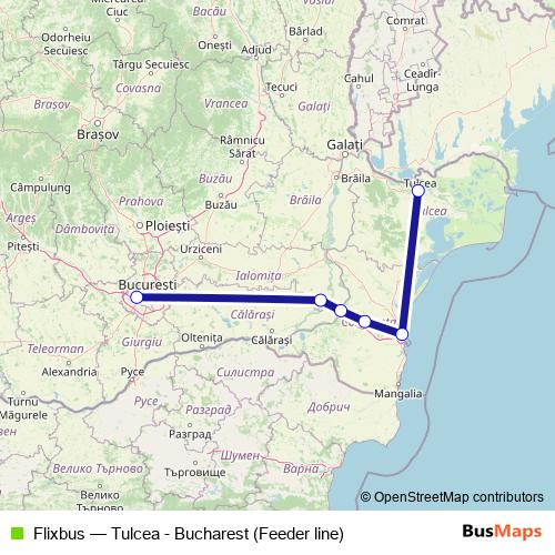 Flixbus bus Line Map