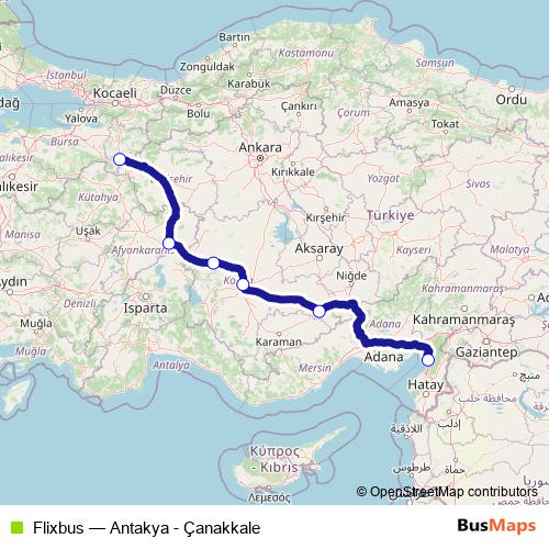 Flixbus bus Line Map
