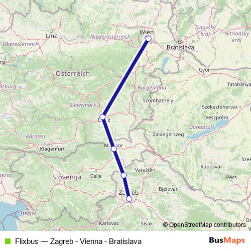 Flixbus bus Line Map