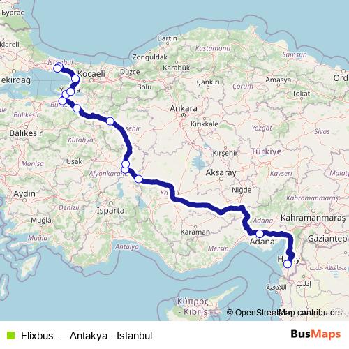 Flixbus bus Line Map