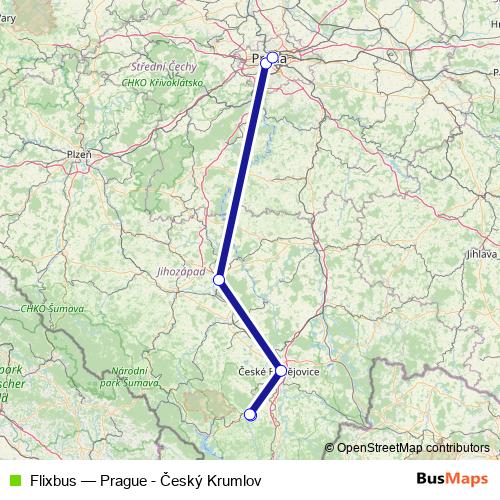 Flixbus bus Line Map