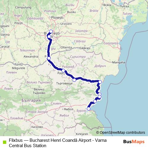 Flixbus bus Line Map