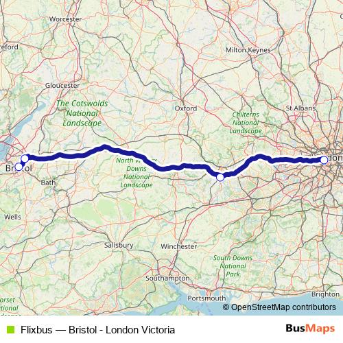 Flixbus bus Line Map