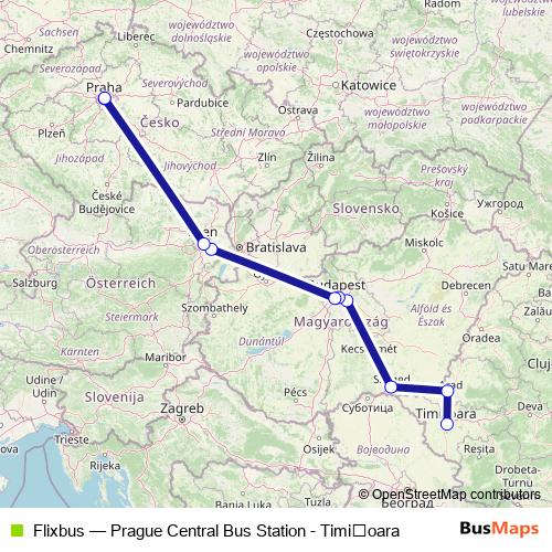 Flixbus bus Line Map