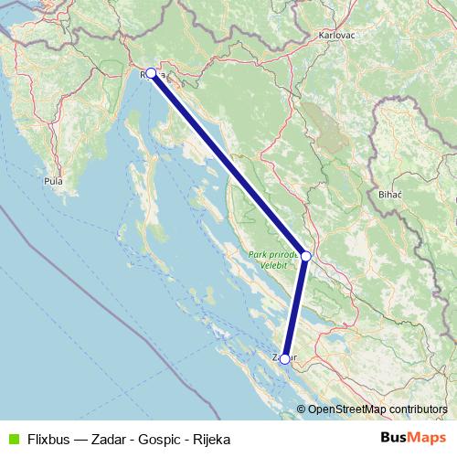 Flixbus bus Line Map
