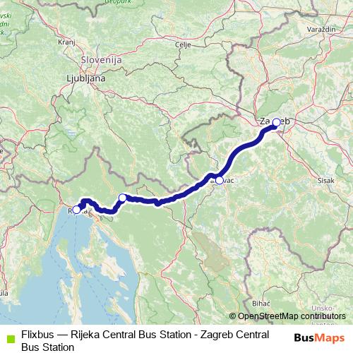 Flixbus bus Line Map