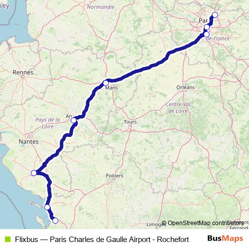 Flixbus bus Line Map