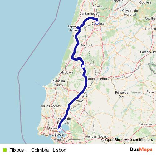 Flixbus bus Line Map