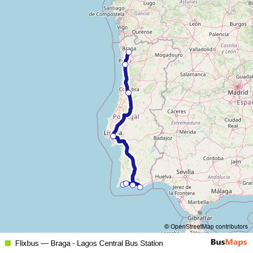 Flixbus bus Line Map
