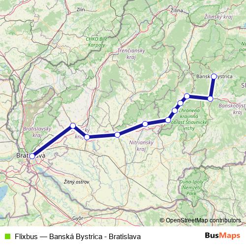 Flixbus bus Line Map