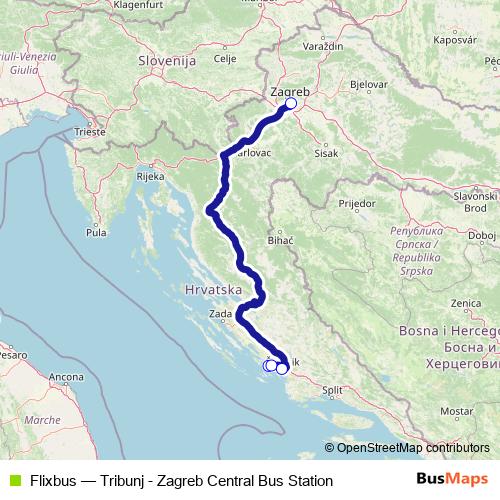 Flixbus bus Line Map