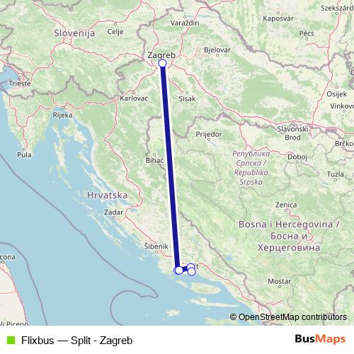 Flixbus bus Line Map