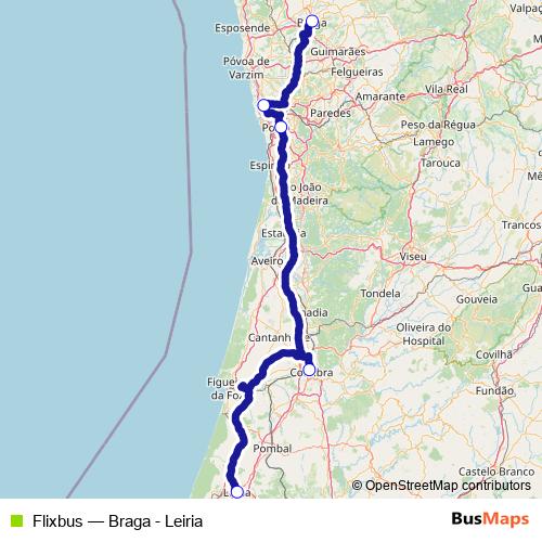Flixbus bus Line Map